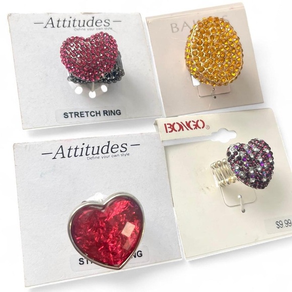 Colorful Stretch Rings Bundle - Picture 1 of 8